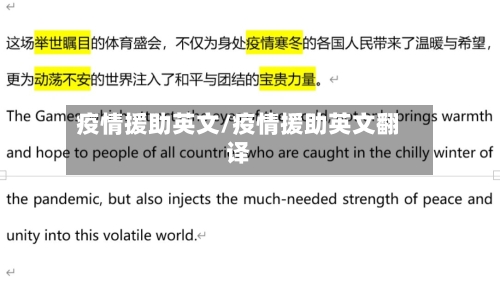 疫情援助英文/疫情援助英文翻译