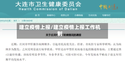 建立疫情上报/建立疫情上报工作机制